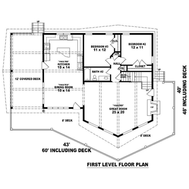 Main Floor Plan for House Plan #490581