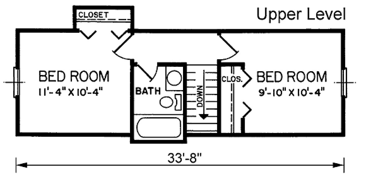 Second Floor Plan for House Plan #658911