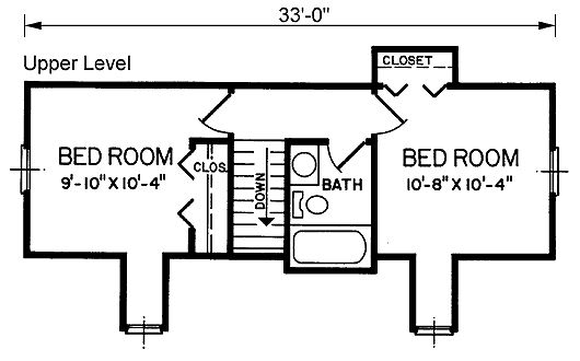 Second Floor Plan for House Plan #659911