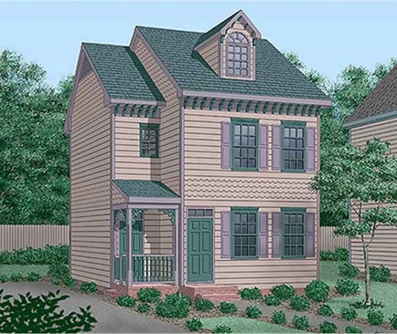 Full Rendering for House Plan #658431