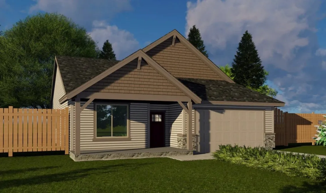 Full Rendering for House Plan #858561