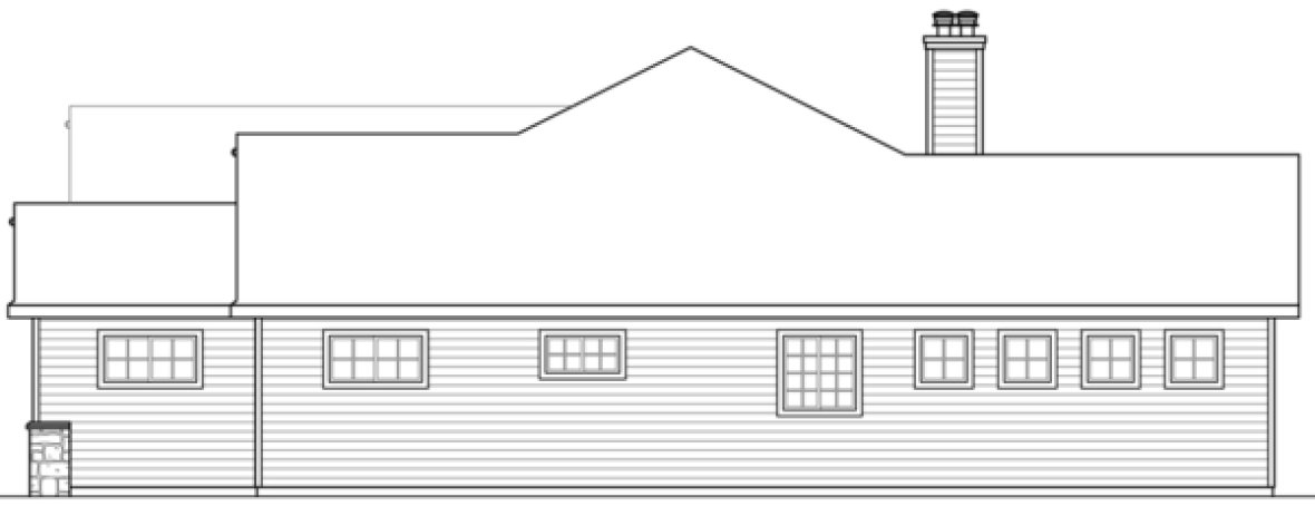 Right Elevation for House Plan #345242