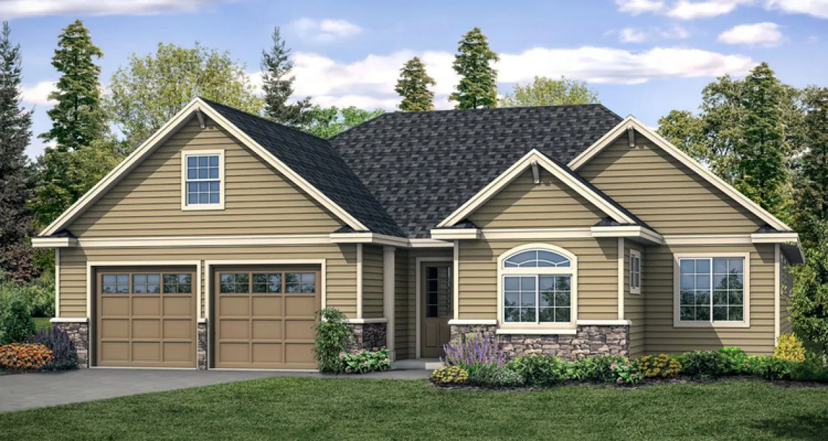 Full Rendering for House Plan #345242