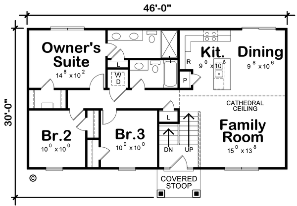 Main Floor Plan for House Plan #150511
