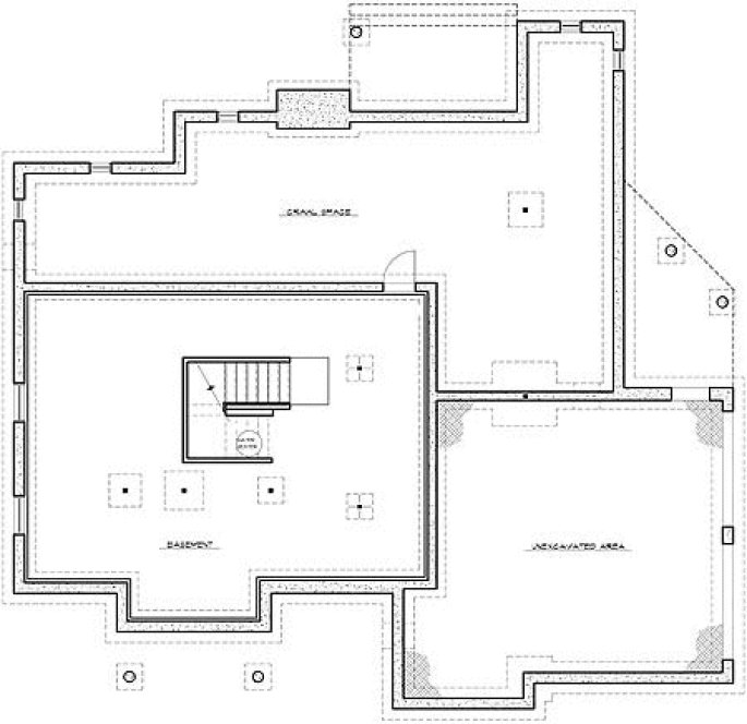 Basement Plan for House Plan #141162