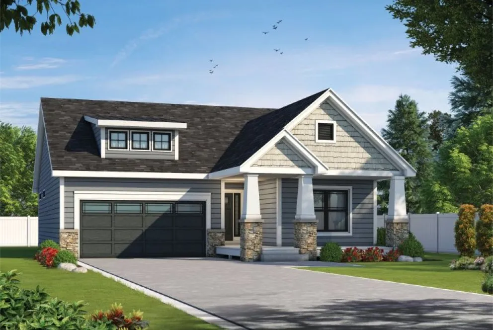 Full Rendering for House Plan #151151