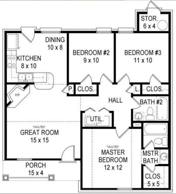 Main Floor Plan for House Plan #499301