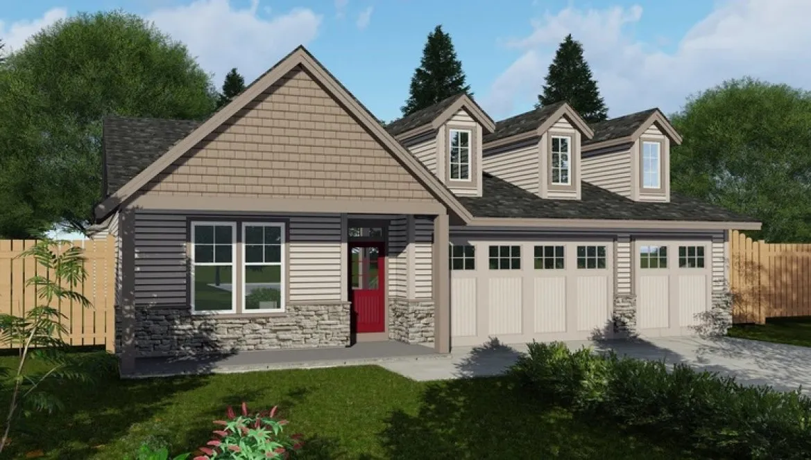 Full Rendering for House Plan #856281