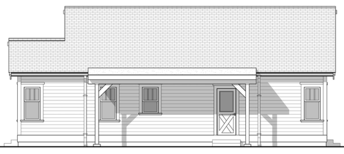 Right Elevation for House Plan #592111