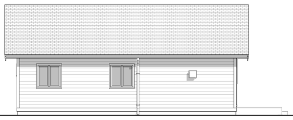 Left Elevation for House Plan #597690