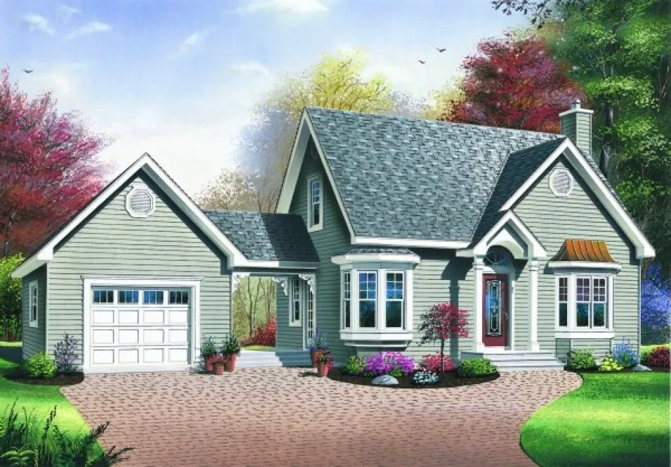 Full Rendering for House Plan #143162