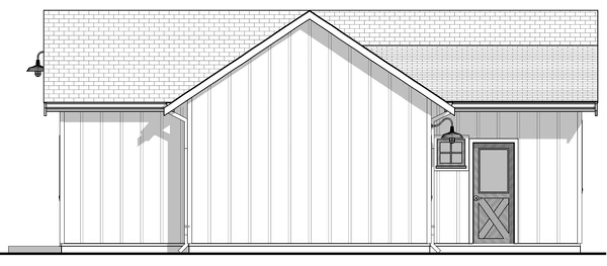 Right Elevation for House Plan #593401