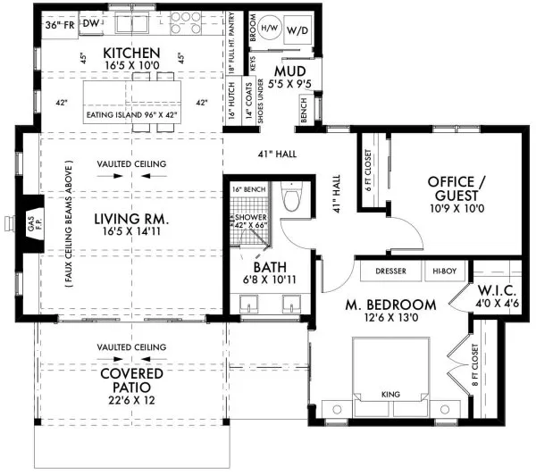 Main Floor Plan for House Plan #593401