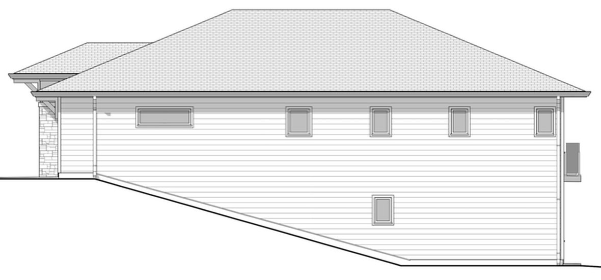 Right Elevation for House Plan #596032