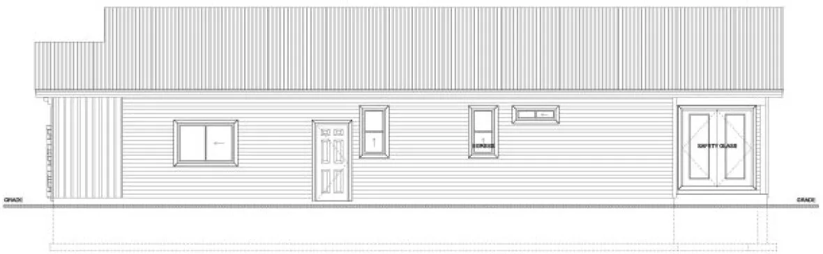 Right Elevation for House Plan #202062