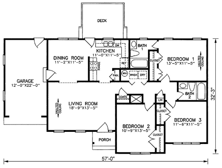 Main Floor Plan for House Plan #657921