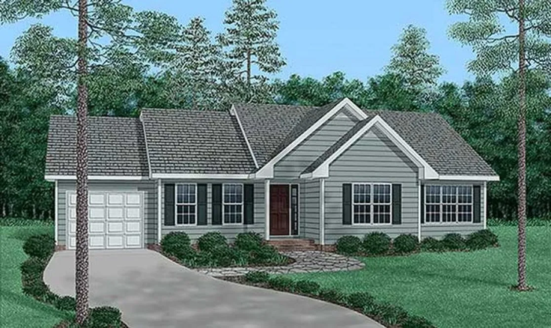 Full Rendering for House Plan #657921