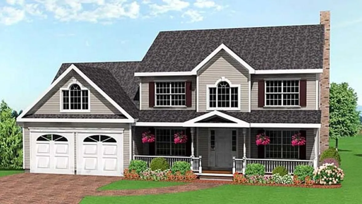 Full Rendering for House Plan #735391