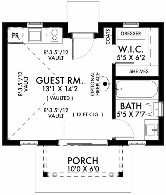 Main Floor Plan for House Plan #590030