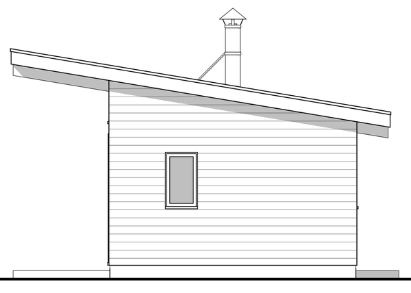 Right Elevation for House Plan #590031