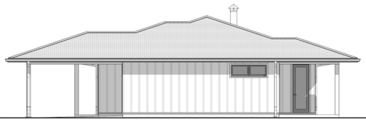 Right Elevation for House Plan #594021