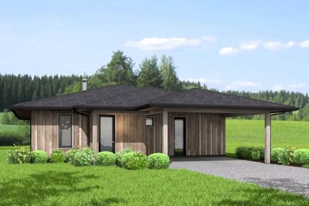 Full Rendering for House Plan #594021