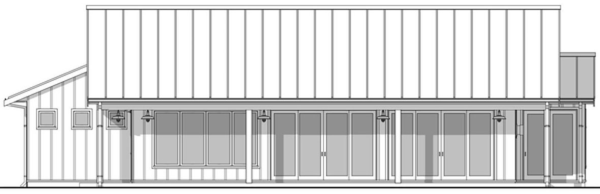 Right Elevation for House Plan #593451