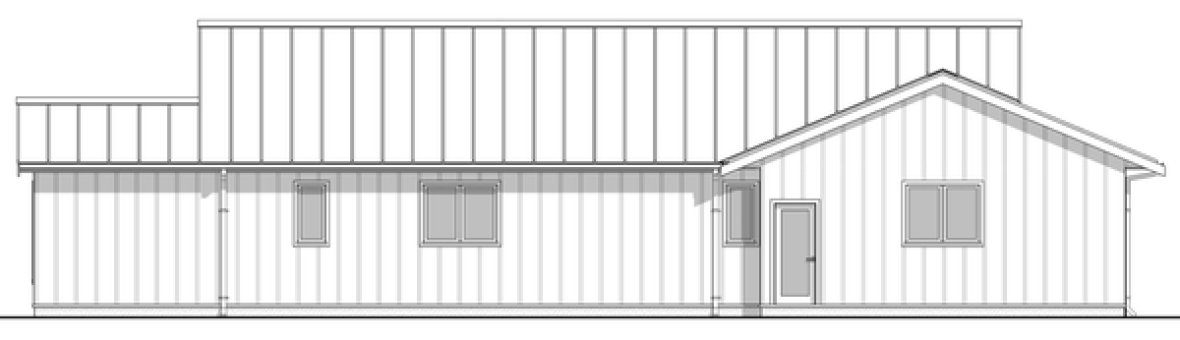 Left Elevation for House Plan #599331