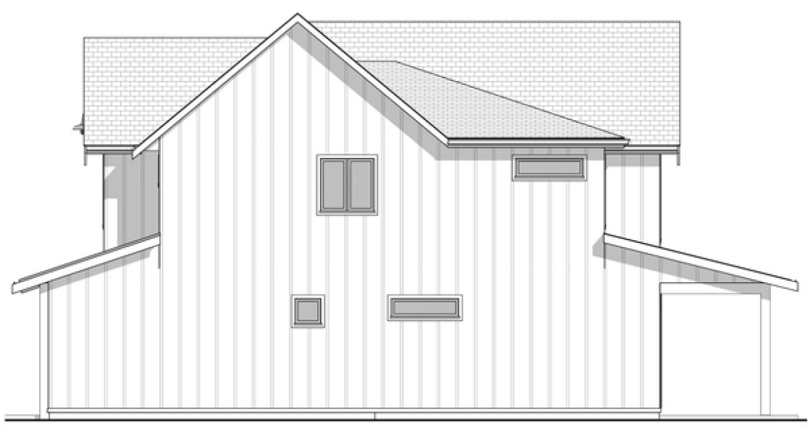 Right Elevation for House Plan #591242