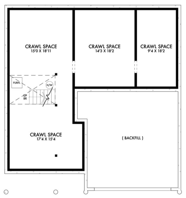 Floorplan lower for House Plan #591242