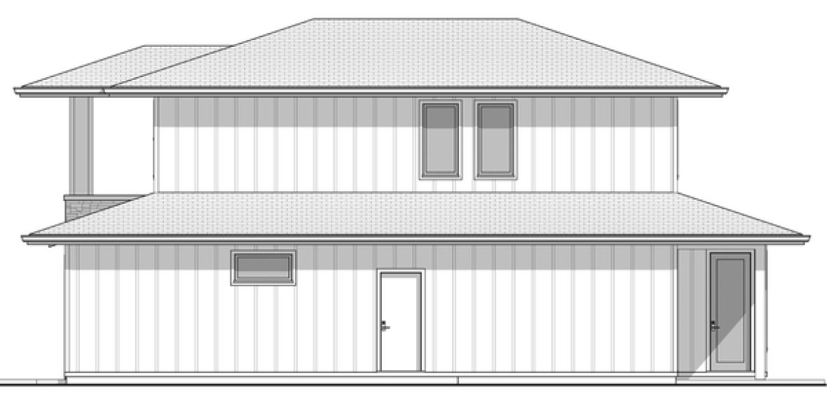Right Elevation for House Plan #590591