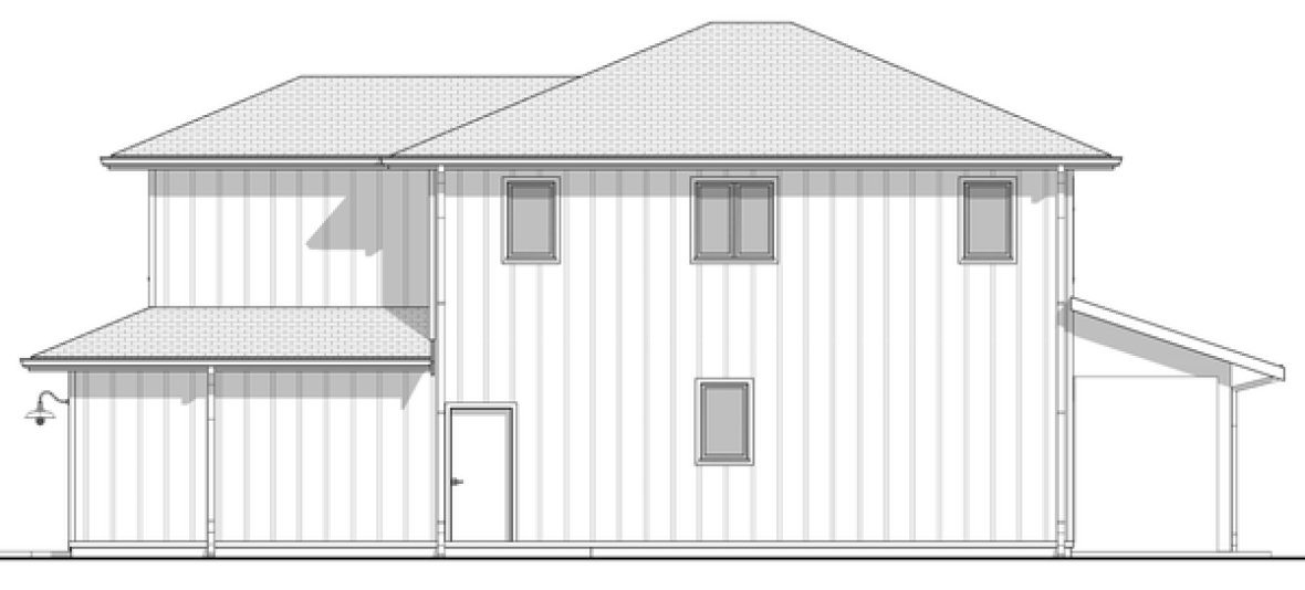 Right Elevation for House Plan #597171