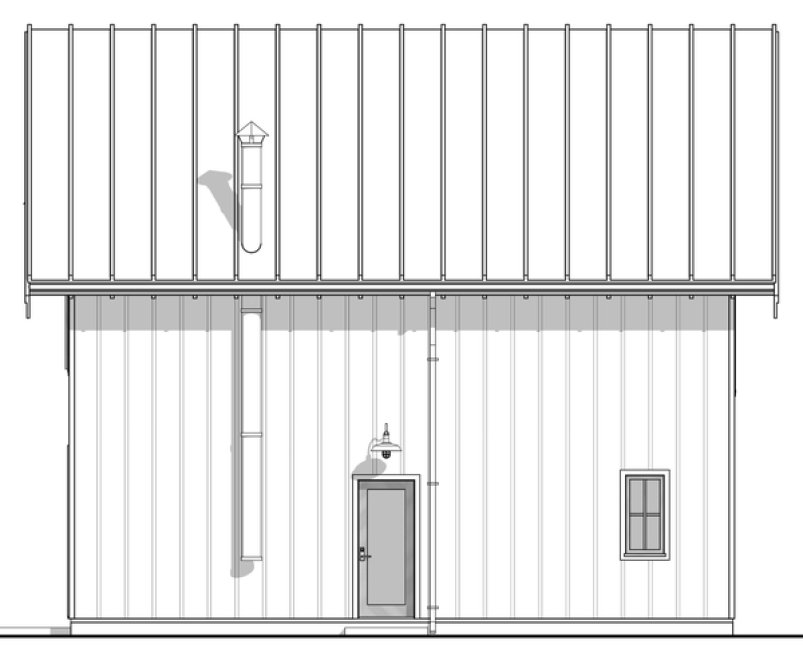 Right Elevation for House Plan #593981