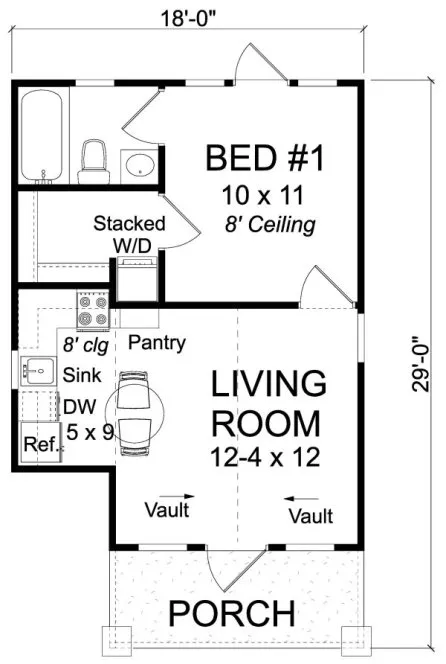 Main Floor Plan for House Plan #242140