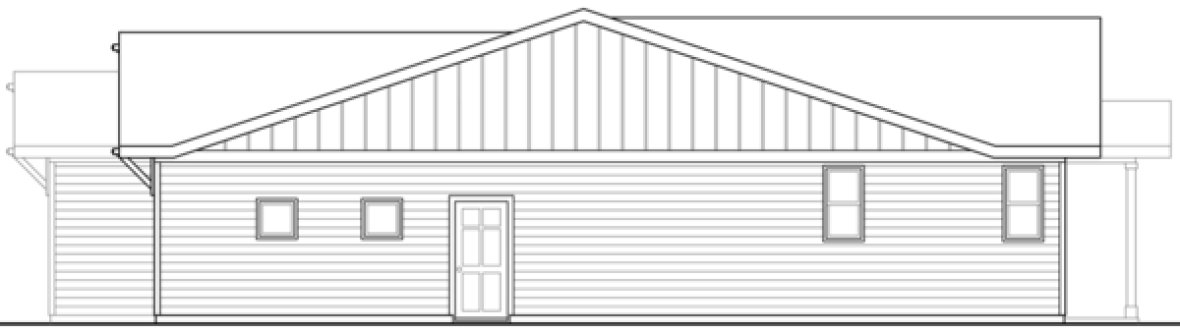 Right Elevation for House Plan #345671