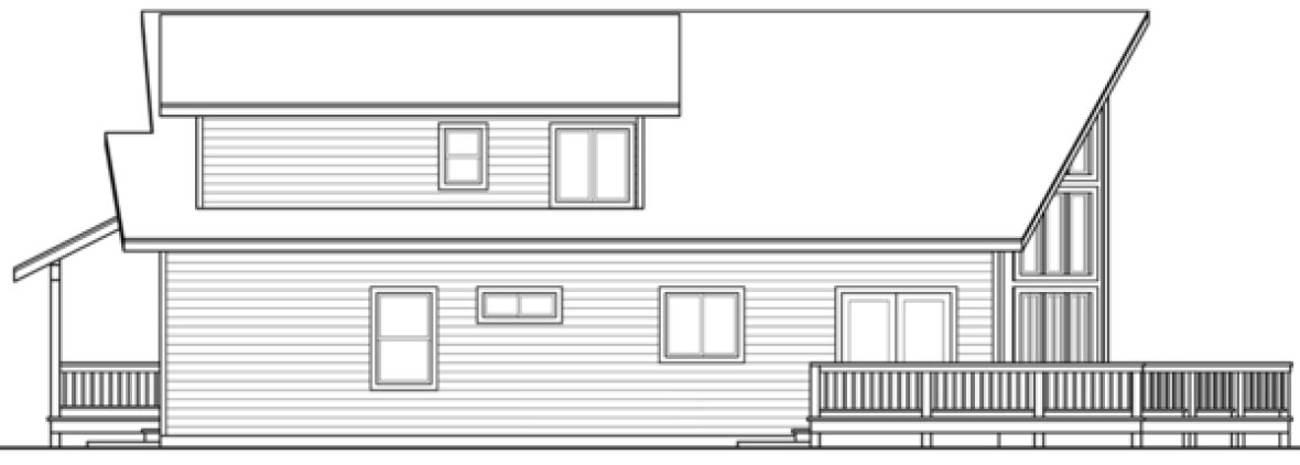 Right Elevation for House Plan #340602