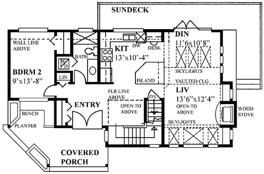 Main Floor Plan for House Plan #267141