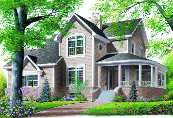 Full Rendering for House Plan #147162