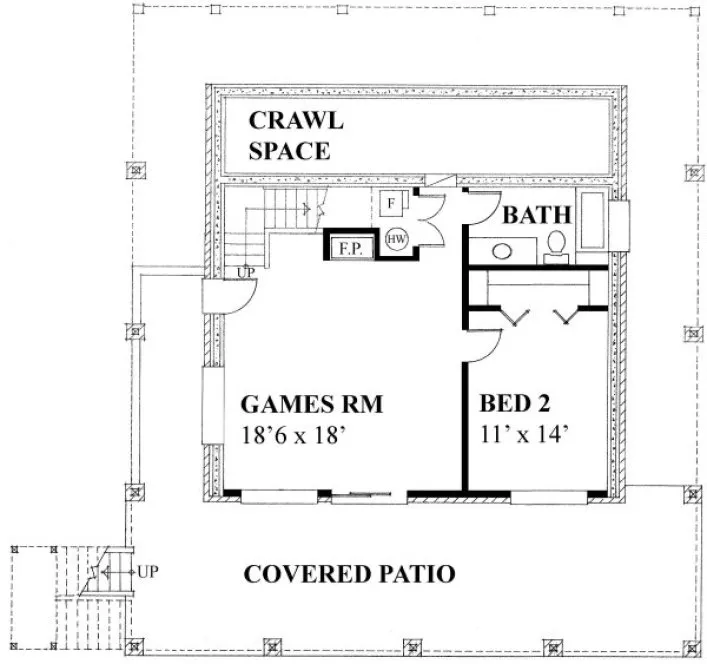 Basement Plan for House Plan #262342