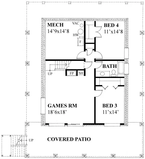 Basement Plan for House Plan #262613