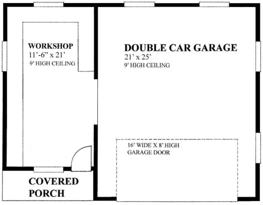 Main Floor Plan for House Plan #262750