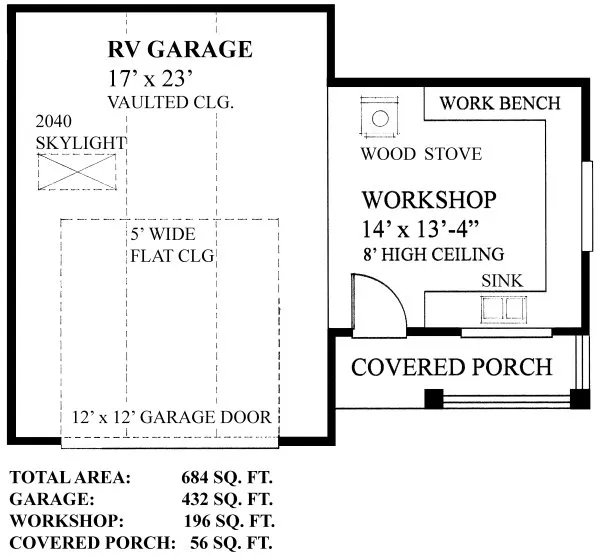 Main Floor Plan for House Plan #268260