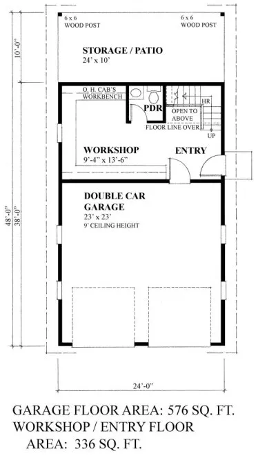 Main Floor Plan for House Plan #262190