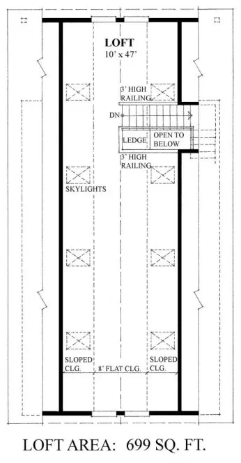 Second Floor Plan for House Plan #262190