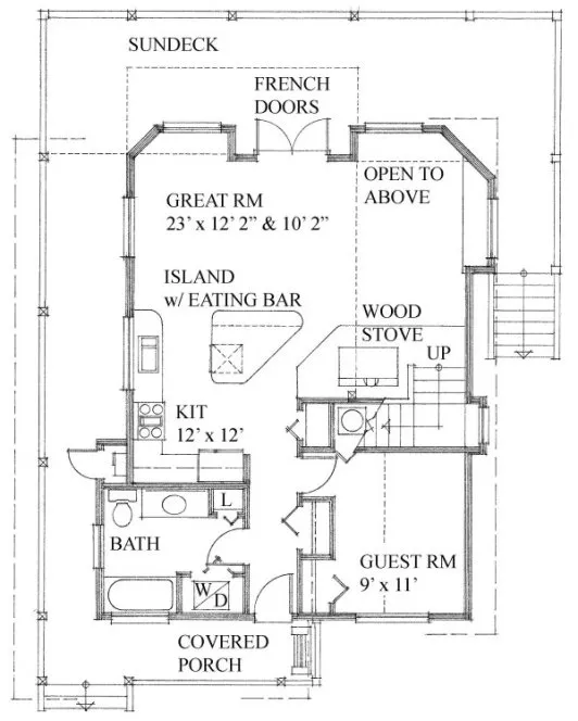 Main Floor Plan for House Plan #269831