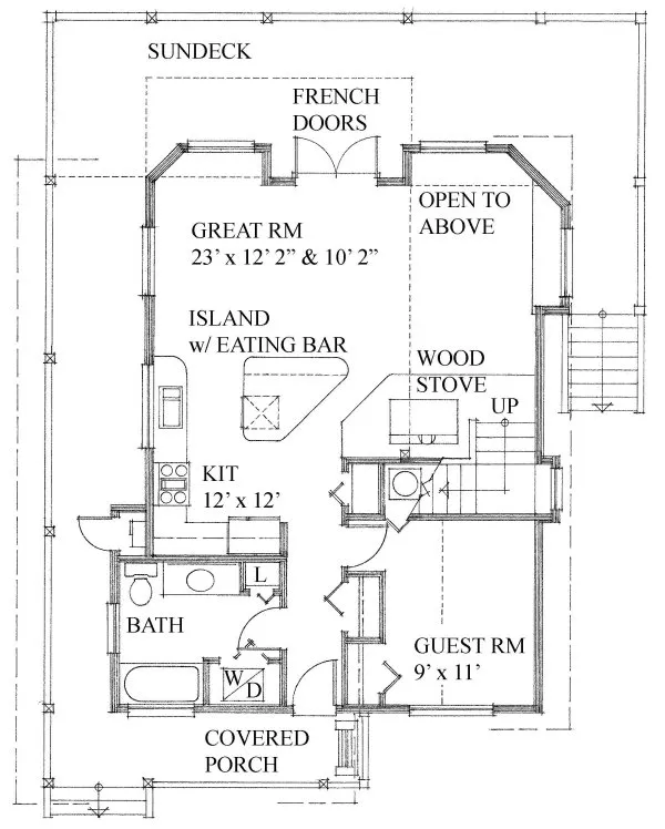 Main Floor Plan for House Plan #269831