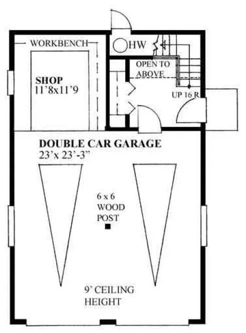 Main Floor Plan for House Plan #260061