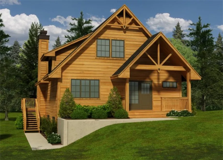 Full Rendering for House Plan #264761