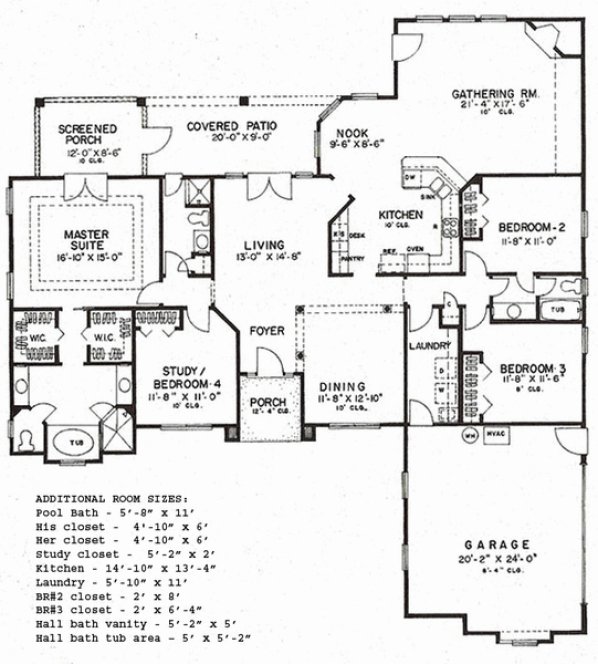 Main Floor Plan for House Plan #869042