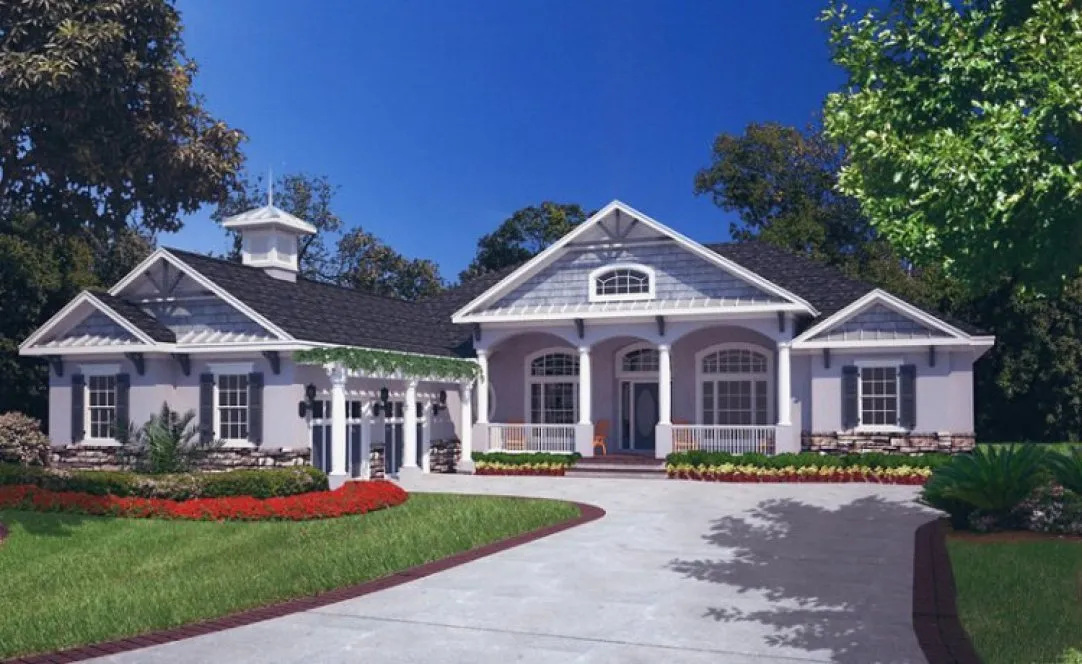 Full Rendering for House Plan #864562